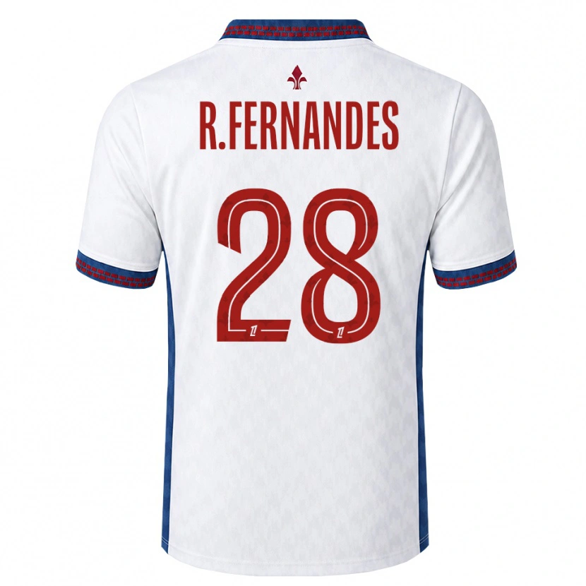 Danxen Niño Camiseta Rafael Fernandes #28 Rojo Blanco Azul 2ª Equipación 2026/27 La Camisa