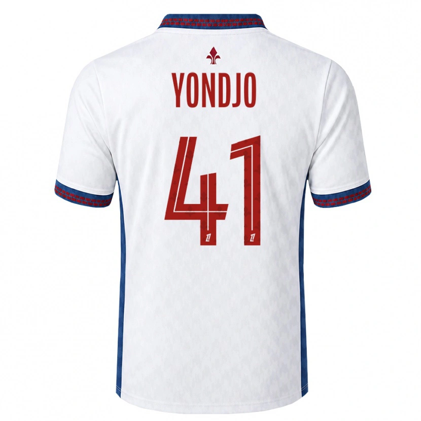Danxen Niño Camiseta Angel Yondjo Matah #41 Rojo Blanco Azul 2ª Equipación 2026/27 La Camisa