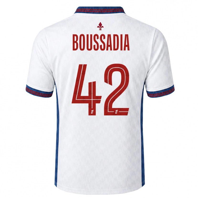 Danxen Niño Camiseta Saad Boussadia #42 Rojo Blanco Azul 2ª Equipación 2026/27 La Camisa