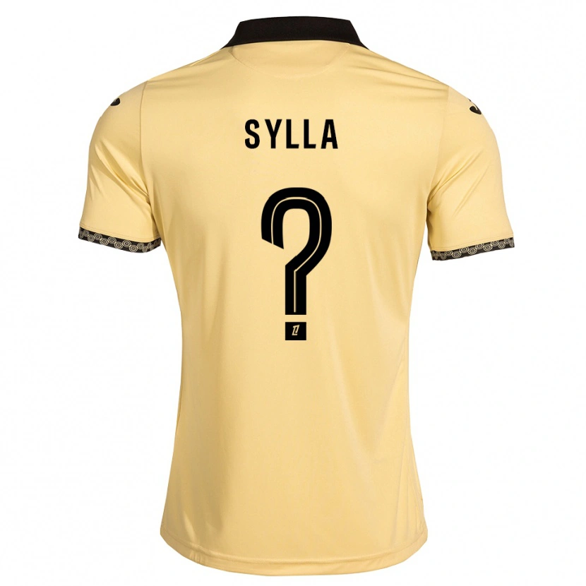Danxen Niño Camiseta Dembo Sylla #0 Blanco Navajo Negro 2ª Equipación 2026/27 La Camisa