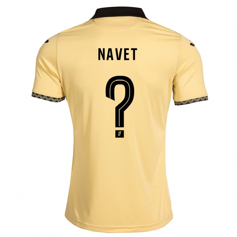 Danxen Niño Camiseta Noahnn Navet #0 Blanco Navajo Negro 2ª Equipación 2026/27 La Camisa