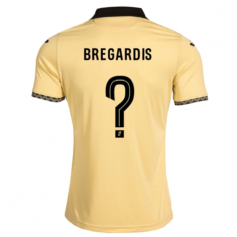 Danxen Niño Camiseta Tom Bregardis #0 Blanco Navajo Negro 2ª Equipación 2026/27 La Camisa