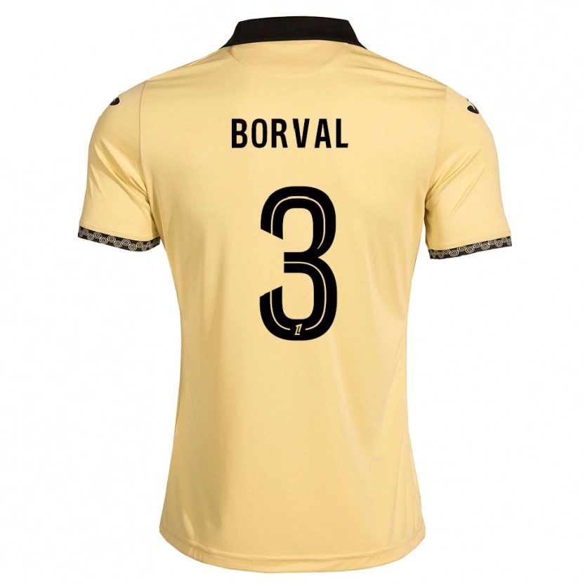 Danxen Niño Camiseta Cyril Borval #3 Blanco Navajo Negro 2ª Equipación 2026/27 La Camisa