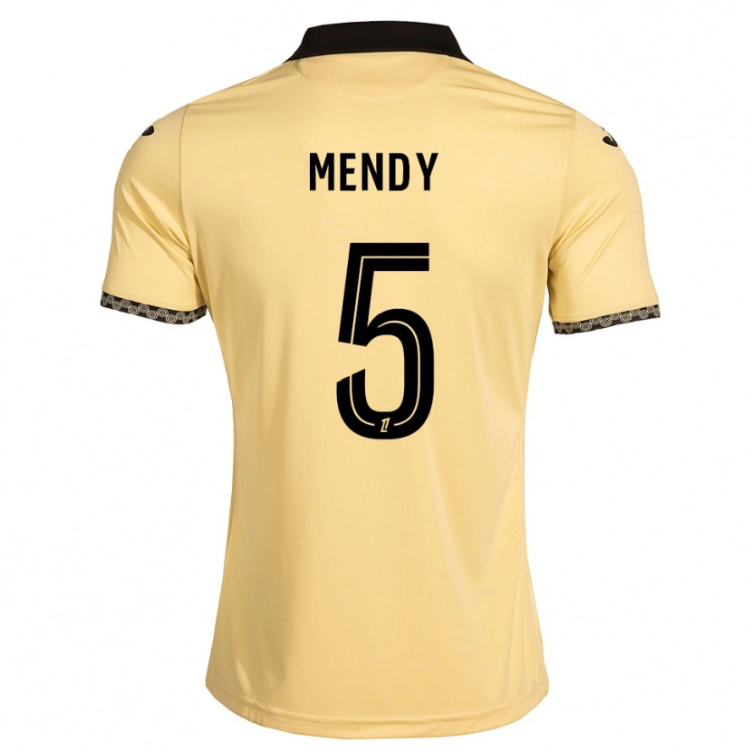 Danxen Niño Camiseta Benjamin Mendy #5 Blanco Navajo Negro 2ª Equipación 2026/27 La Camisa