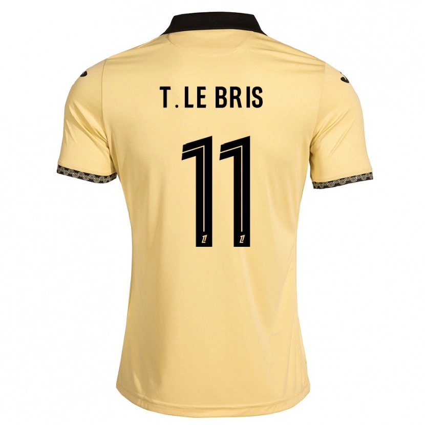Danxen Niño Camiseta Théo Le Bris #11 Blanco Navajo Negro 2ª Equipación 2026/27 La Camisa