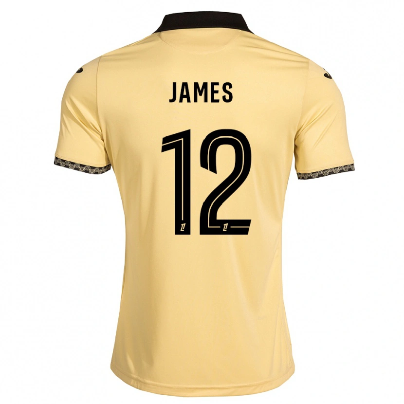 Danxen Niño Camiseta Isaac James #12 Blanco Navajo Negro 2ª Equipación 2026/27 La Camisa