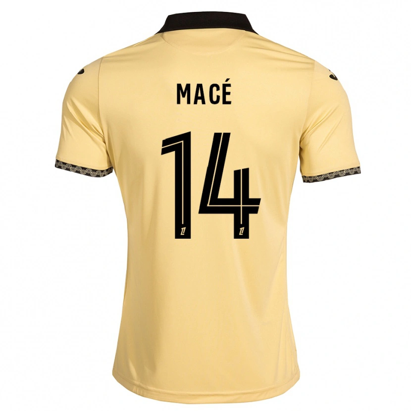 Danxen Niño Camiseta Marine Macé #14 Blanco Navajo Negro 2ª Equipación 2026/27 La Camisa