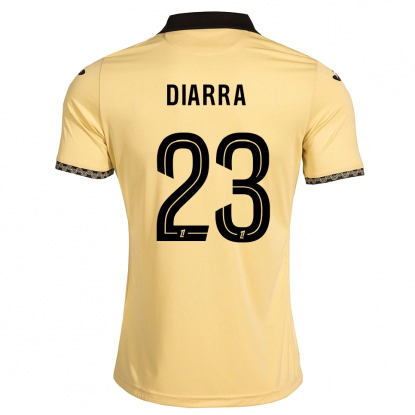 Danxen Niño Camiseta Stéphane Diarra #23 Blanco Navajo Negro 2ª Equipación 2026/27 La Camisa