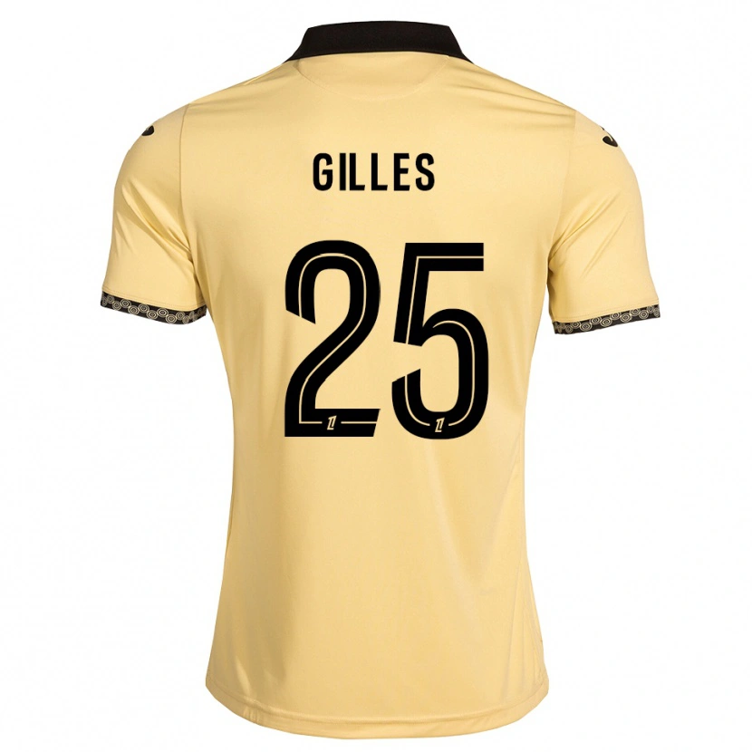 Danxen Niño Camiseta Elodie Gilles #25 Blanco Navajo Negro 2ª Equipación 2026/27 La Camisa