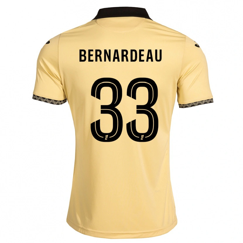 Danxen Niño Camiseta Gabin Bernardeau #33 Blanco Navajo Negro 2ª Equipación 2026/27 La Camisa