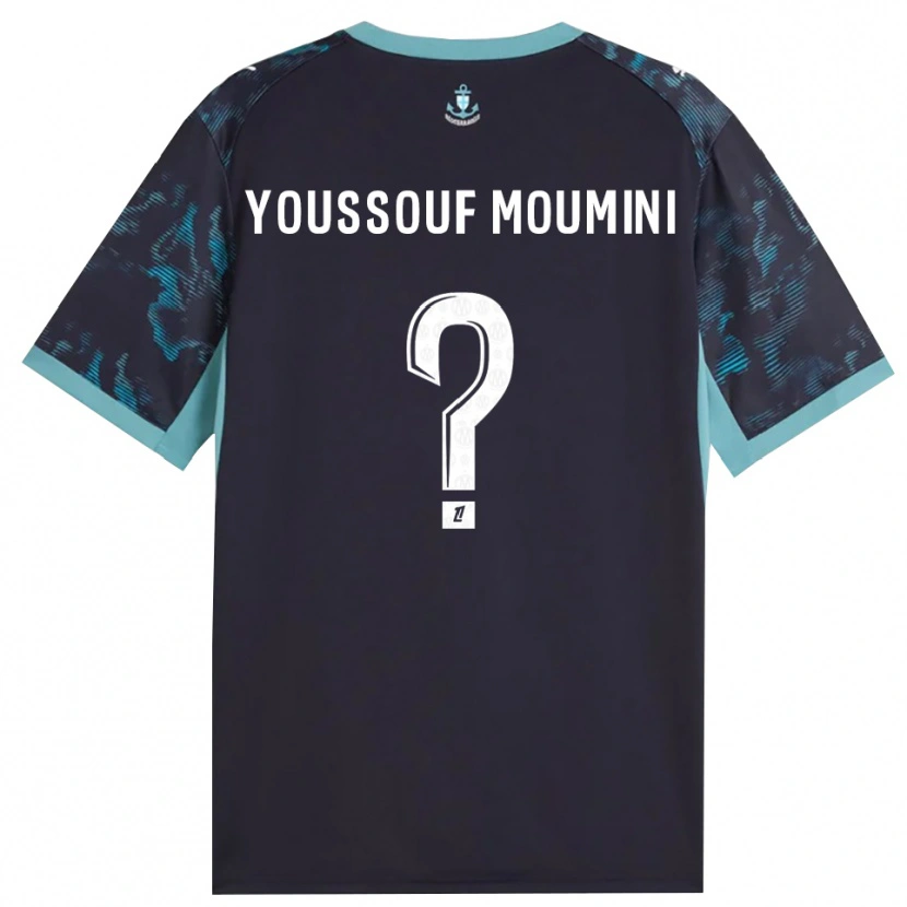 Danxen Niño Camiseta Yakine Youssouf Moumini #0 Turquesa Pálido Blanco Negro 2ª Equipación 2026/27 La Camisa
