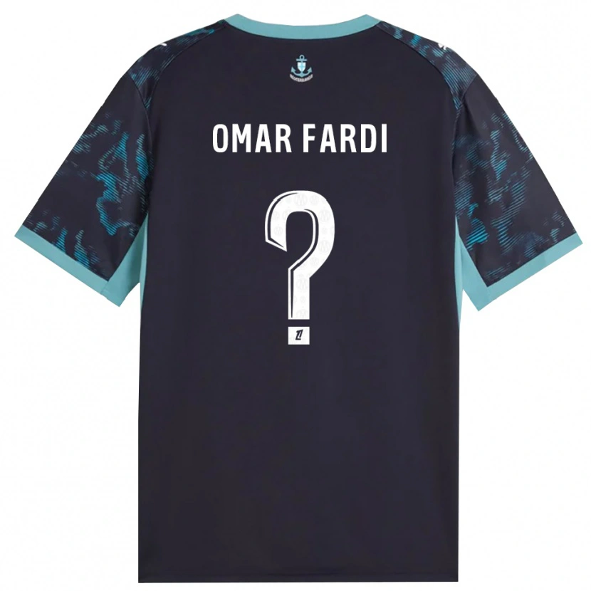 Danxen Niño Camiseta El Omar Fardi #0 Turquesa Pálido Blanco Negro 2ª Equipación 2026/27 La Camisa
