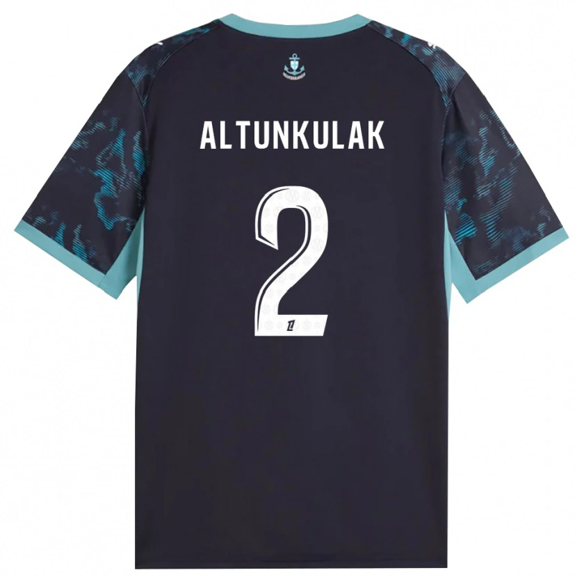 Danxen Niño Camiseta Selen Altunkulak #2 Turquesa Pálido Blanco Negro 2ª Equipación 2026/27 La Camisa