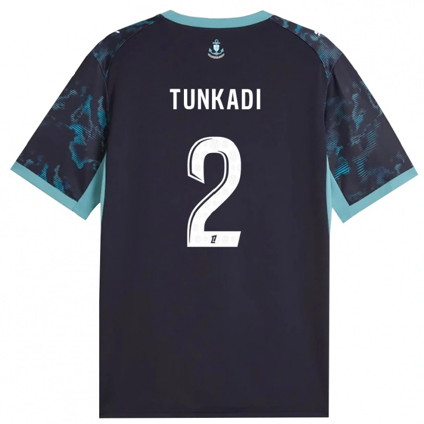 Danxen Niño Camiseta Alexandre Tunkadi #2 Turquesa Pálido Blanco Negro 2ª Equipación 2026/27 La Camisa