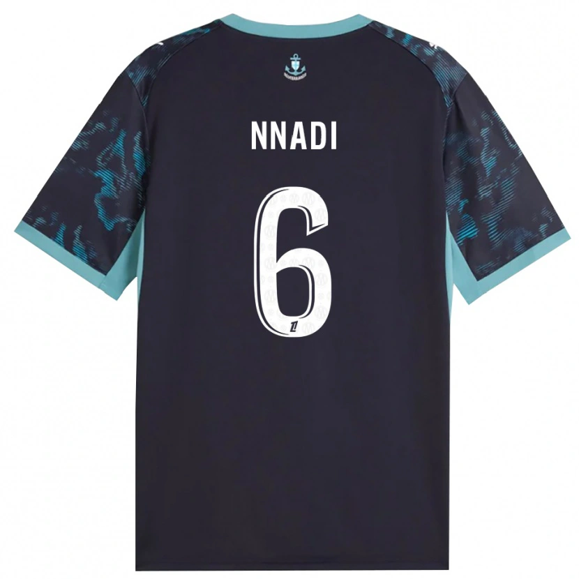 Danxen Niño Camiseta Tochukwu Nnadi #6 Turquesa Pálido Blanco Negro 2ª Equipación 2026/27 La Camisa