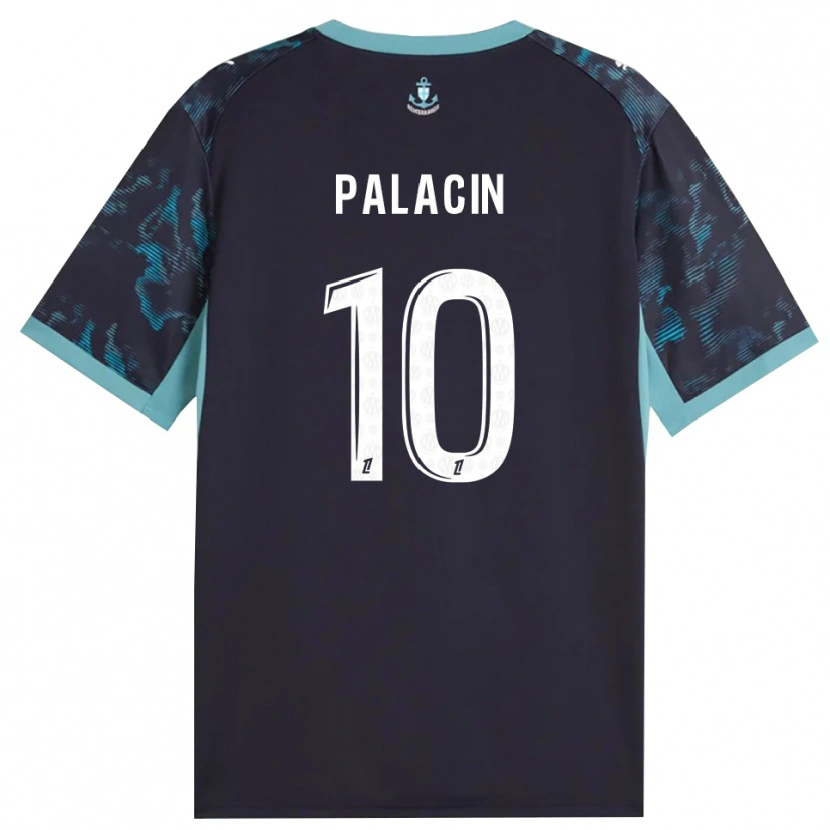Danxen Niño Camiseta Sara Palacin #10 Turquesa Pálido Blanco Negro 2ª Equipación 2026/27 La Camisa