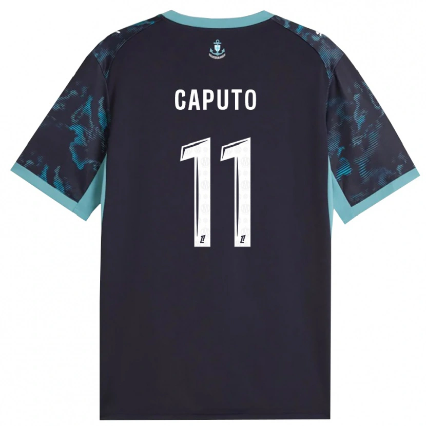 Danxen Niño Camiseta Cindy Caputo #11 Turquesa Pálido Blanco Negro 2ª Equipación 2026/27 La Camisa