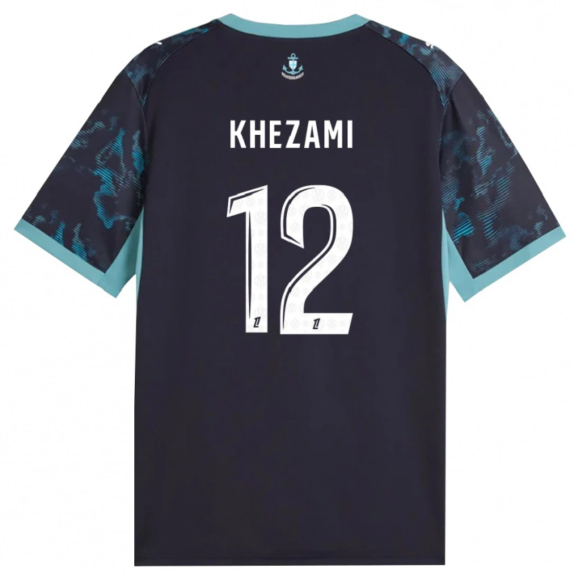Danxen Niño Camiseta Roselène Khezami #12 Turquesa Pálido Blanco Negro 2ª Equipación 2026/27 La Camisa