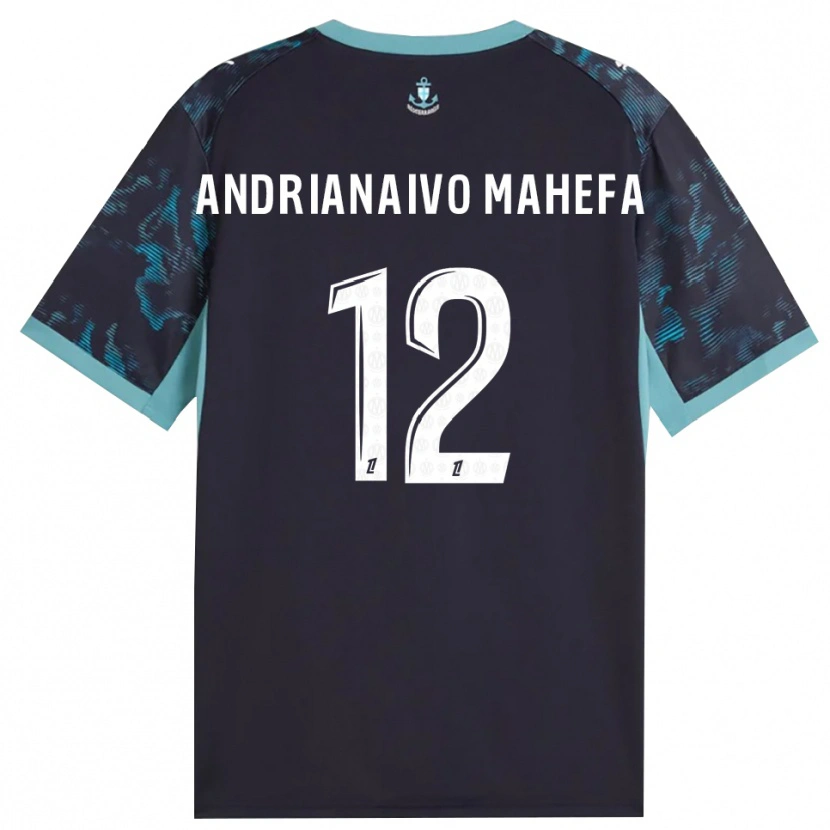 Danxen Niño Camiseta Mathis Andrianaivo Mahefa #12 Turquesa Pálido Blanco Negro 2ª Equipación 2026/27 La Camisa