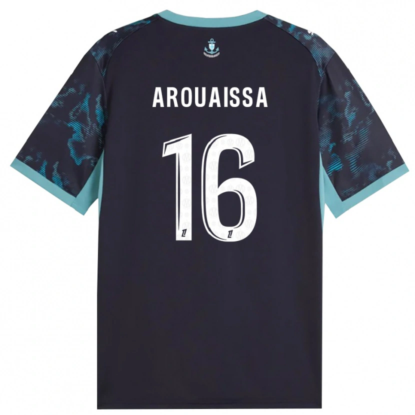 Danxen Niño Camiseta Ines Arouaissa #16 Turquesa Pálido Blanco Negro 2ª Equipación 2026/27 La Camisa