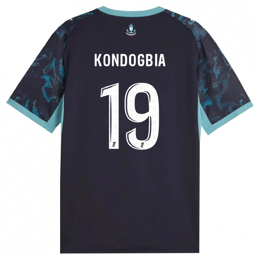 Danxen Niño Camiseta Geoffrey Kondogbia #19 Turquesa Pálido Blanco Negro 2ª Equipación 2026/27 La Camisa