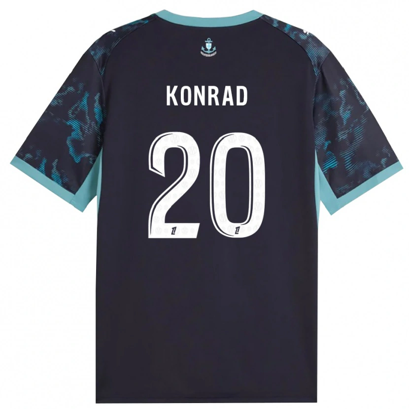 Danxen Niño Camiseta Konrad De La Fuente #20 Turquesa Pálido Blanco Negro 2ª Equipación 2026/27 La Camisa