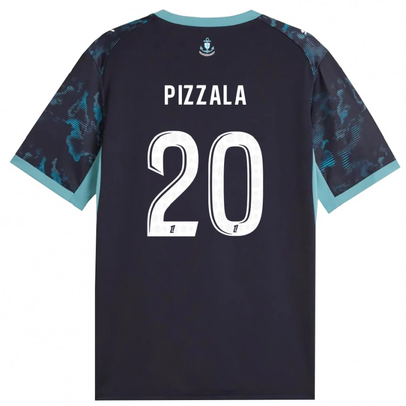 Danxen Niño Camiseta Caroline Pizzala #20 Turquesa Pálido Blanco Negro 2ª Equipación 2026/27 La Camisa