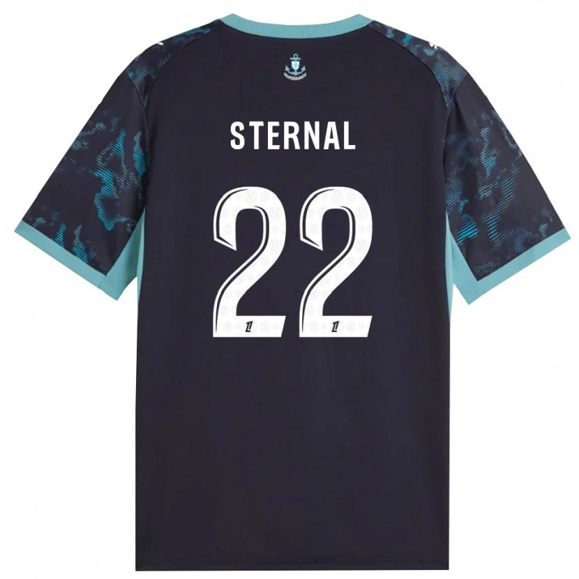Danxen Niño Camiseta Enzo Sternal #22 Turquesa Pálido Blanco Negro 2ª Equipación 2026/27 La Camisa