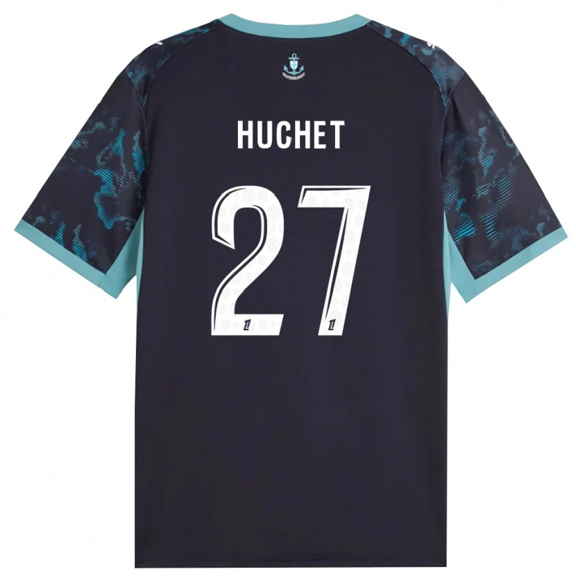 Danxen Niño Camiseta Sarah Huchet #27 Turquesa Pálido Blanco Negro 2ª Equipación 2026/27 La Camisa