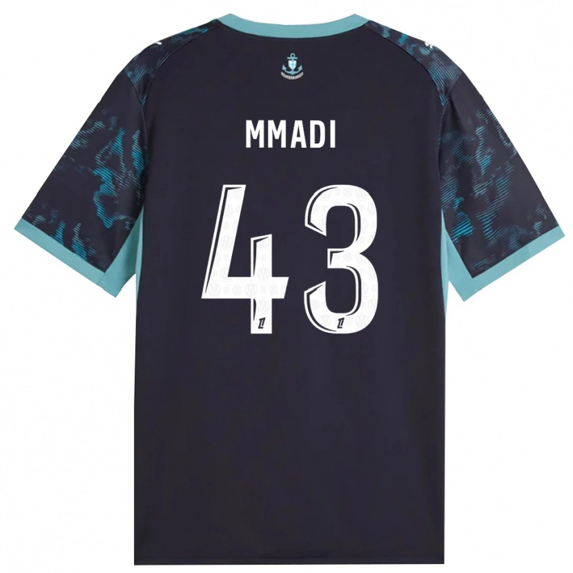 Danxen Niño Camiseta Tadjidine Mmadi #43 Turquesa Pálido Blanco Negro 2ª Equipación 2026/27 La Camisa