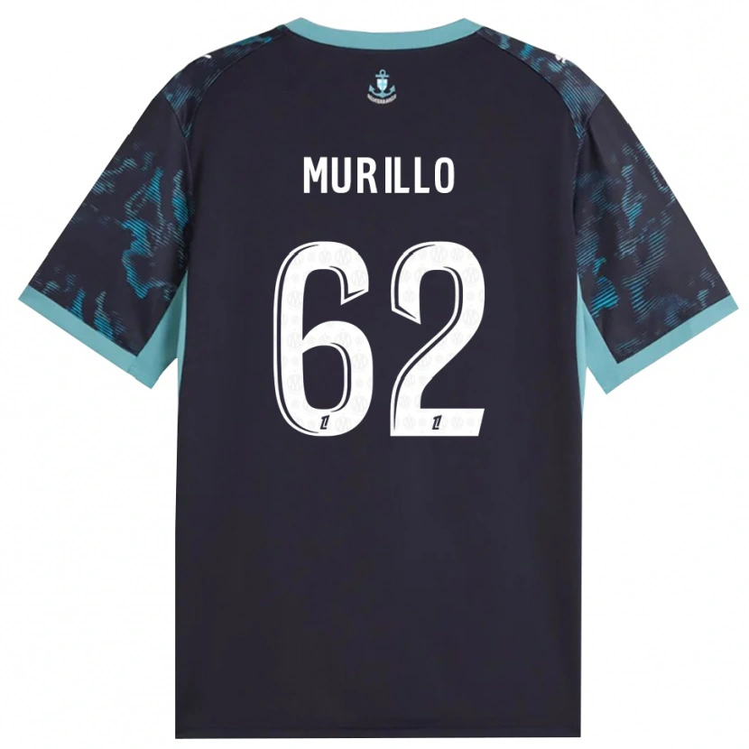 Danxen Niño Camiseta Amir Murillo #62 Turquesa Pálido Blanco Negro 2ª Equipación 2026/27 La Camisa