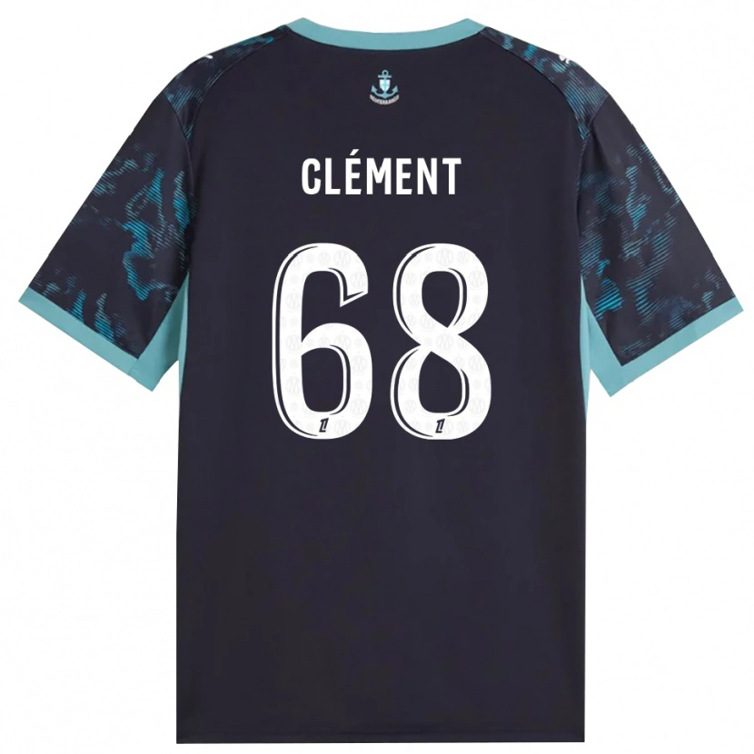 Danxen Niño Camiseta Mathis Clément #68 Turquesa Pálido Blanco Negro 2ª Equipación 2026/27 La Camisa