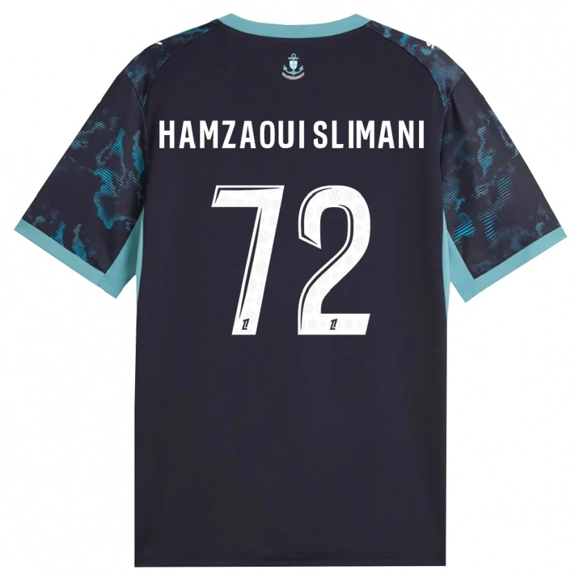 Danxen Niño Camiseta Hilan Hamzaoui Slimani #72 Turquesa Pálido Blanco Negro 2ª Equipación 2026/27 La Camisa