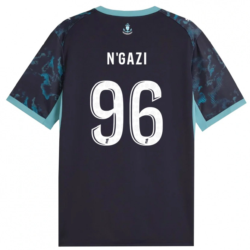 Danxen Niño Camiseta Chloé N'gazi #96 Turquesa Pálido Blanco Negro 2ª Equipación 2026/27 La Camisa