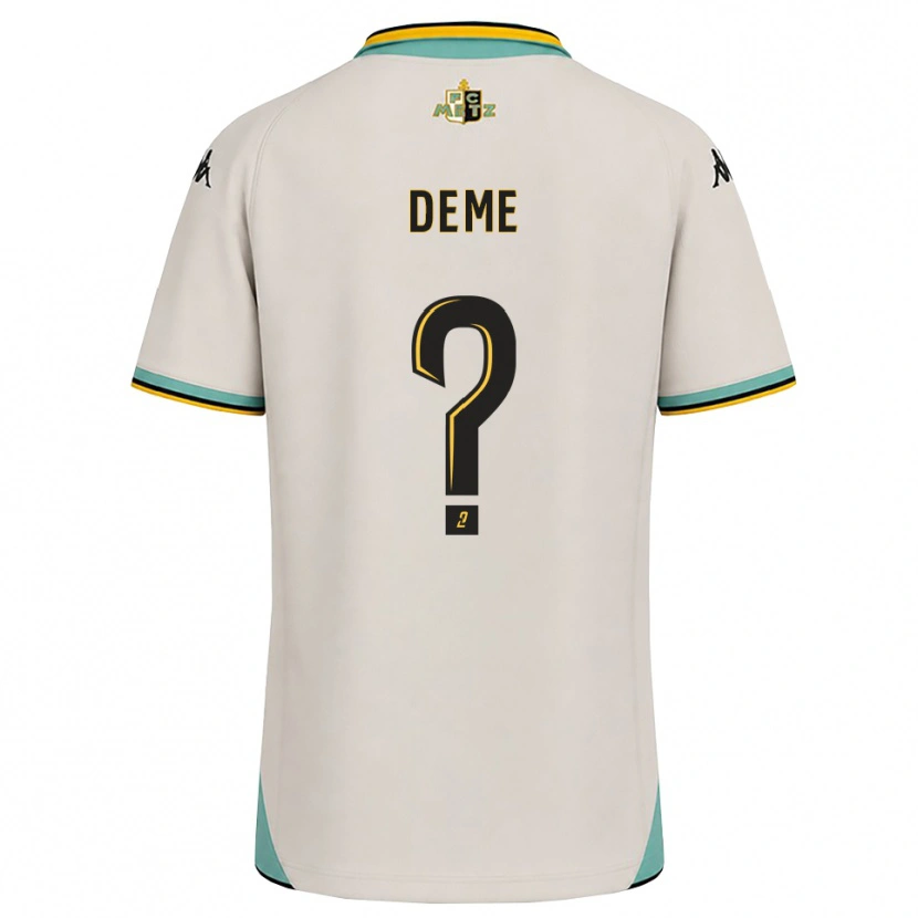 Danxen Niño Camiseta Oumar Deme #0 Blanco Floral Negro 2ª Equipación 2026/27 La Camisa