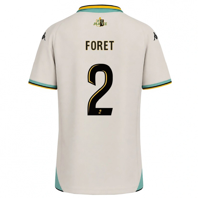 Danxen Niño Camiseta Adam Foret #2 Blanco Floral Negro 2ª Equipación 2026/27 La Camisa