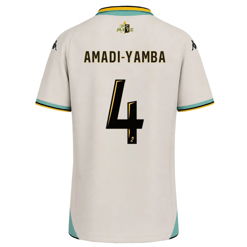 Danxen Niño Camiseta Nelson Amadi-Yamba #4 Blanco Floral Negro 2ª Equipación 2026/27 La Camisa