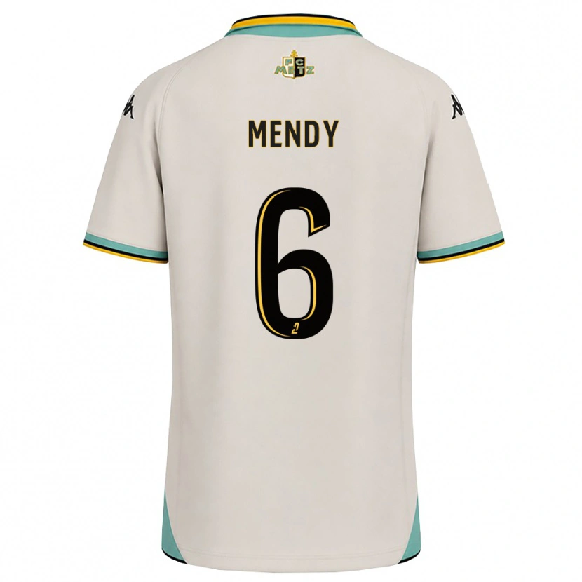 Danxen Niño Camiseta Nampalys Mendy #6 Blanco Floral Negro 2ª Equipación 2026/27 La Camisa