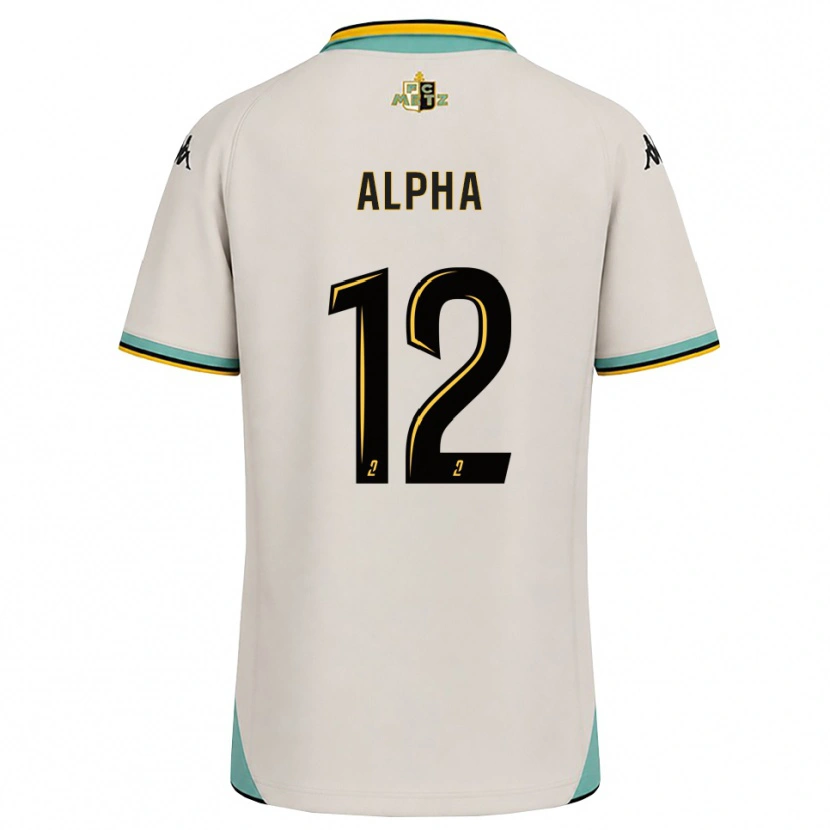 Danxen Niño Camiseta Alpha Touré #12 Blanco Floral Negro 2ª Equipación 2026/27 La Camisa