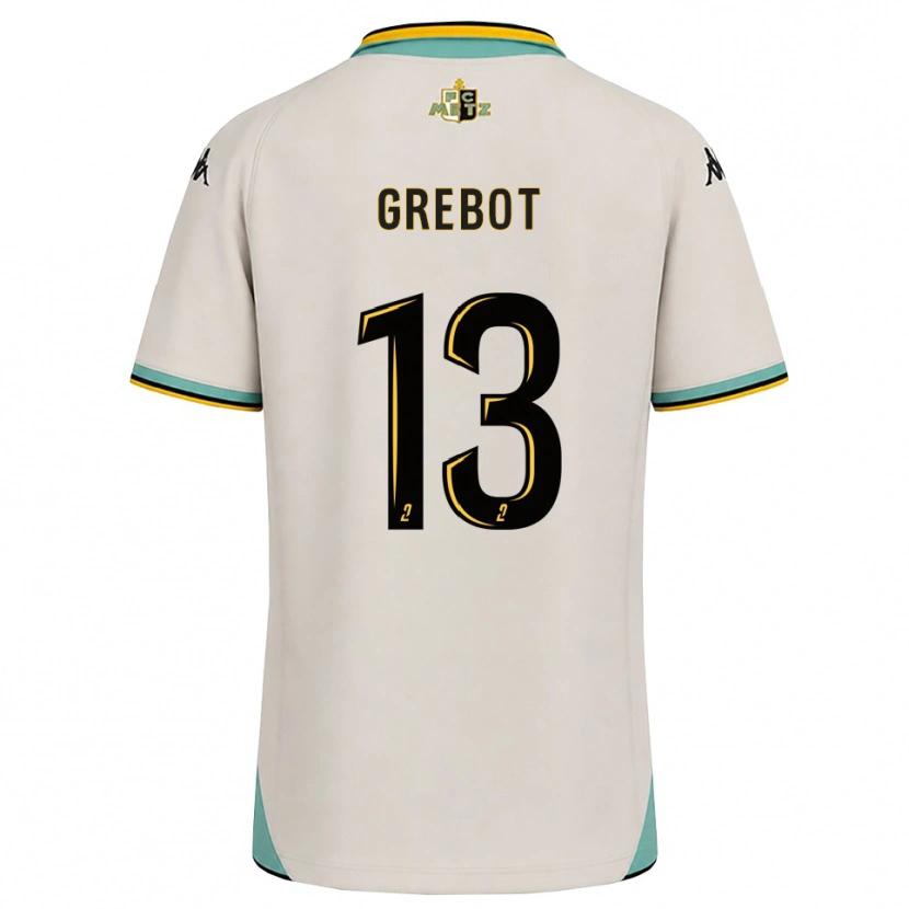 Danxen Niño Camiseta Leny Grebot #13 Blanco Floral Negro 2ª Equipación 2026/27 La Camisa