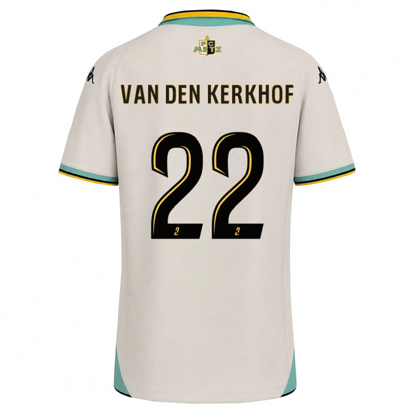 Danxen Niño Camiseta Kevin Van Den Kerkhof #22 Blanco Floral Negro 2ª Equipación 2026/27 La Camisa