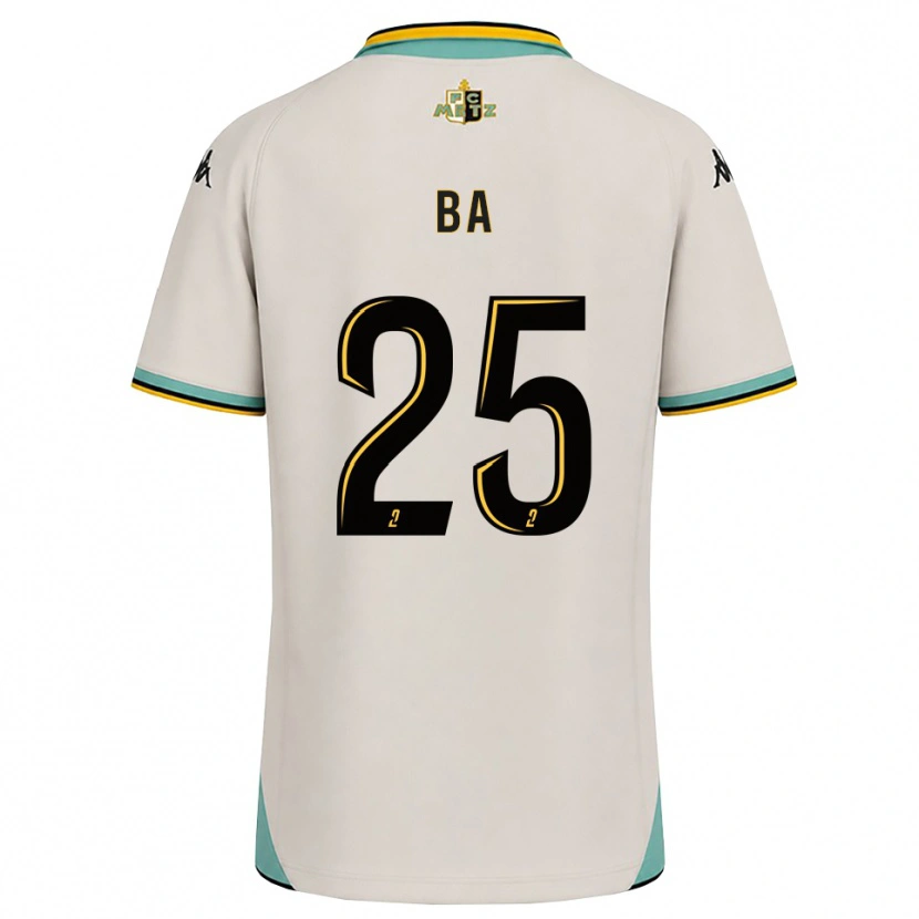 Danxen Niño Camiseta Abdoulaye Ba #25 Blanco Floral Negro 2ª Equipación 2026/27 La Camisa