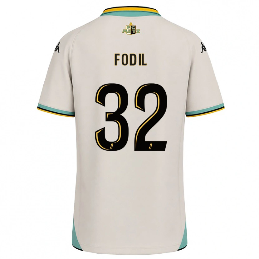 Danxen Niño Camiseta Maria Fodil #32 Blanco Floral Negro 2ª Equipación 2026/27 La Camisa