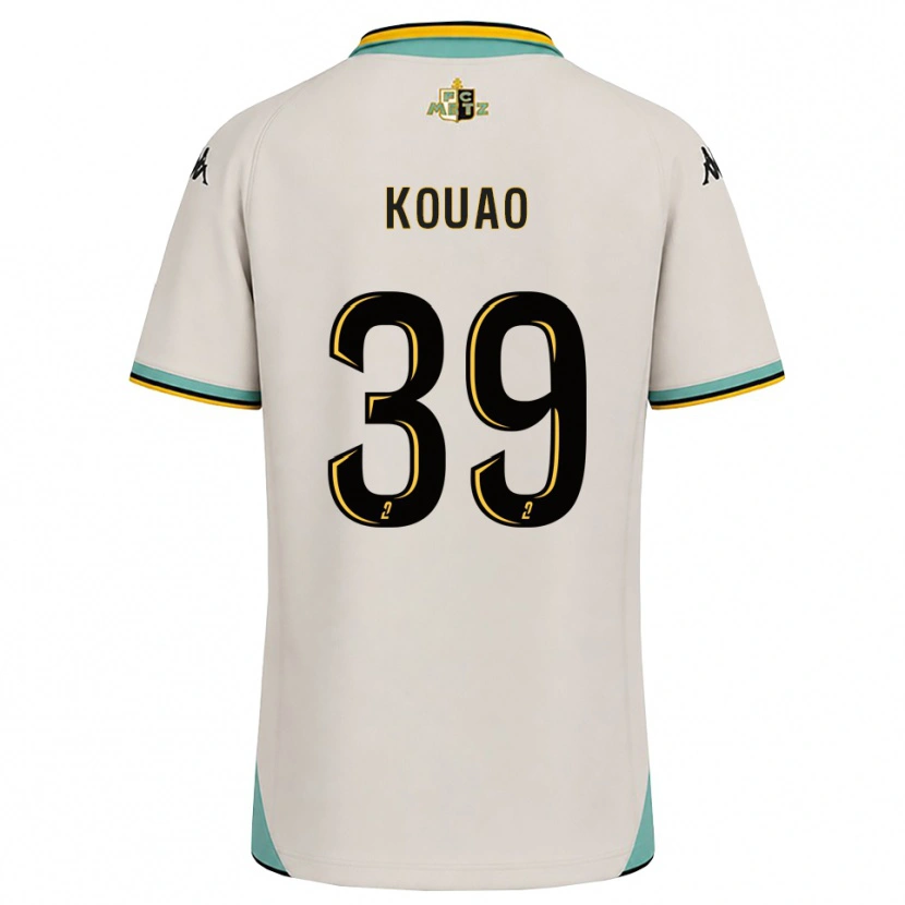 Danxen Niño Camiseta Koffi Kouao #39 Blanco Floral Negro 2ª Equipación 2026/27 La Camisa