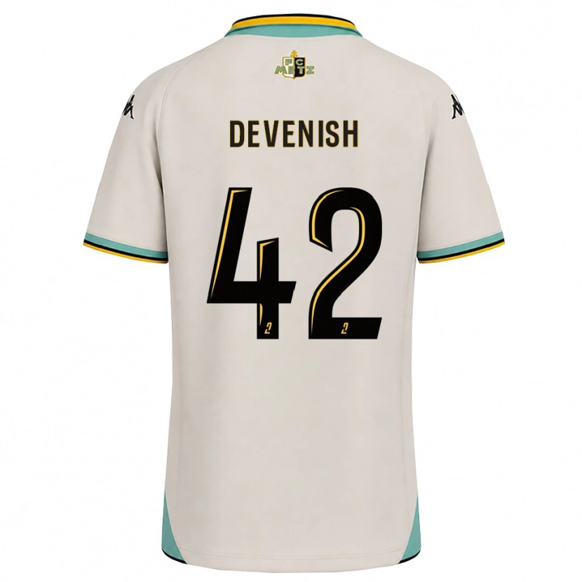 Danxen Niño Camiseta Cristian Devenish #42 Blanco Floral Negro 2ª Equipación 2026/27 La Camisa
