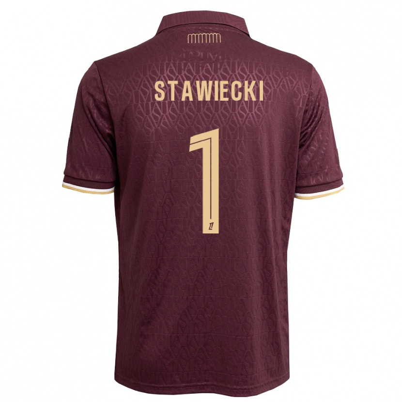 Danxen Niño Camiseta Jules Stawiecki #1 Rojo Marrón Arena 2ª Equipación 2026/27 La Camisa