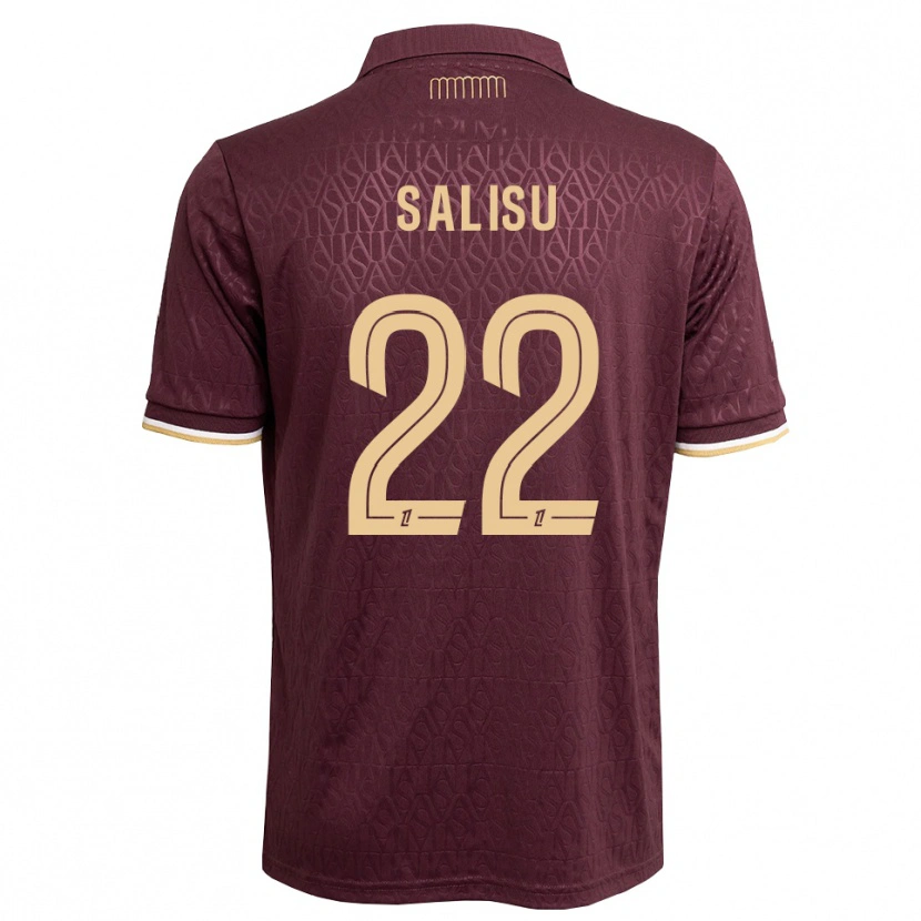 Danxen Niño Camiseta Mohammed Salisu #22 Rojo Marrón Arena 2ª Equipación 2026/27 La Camisa