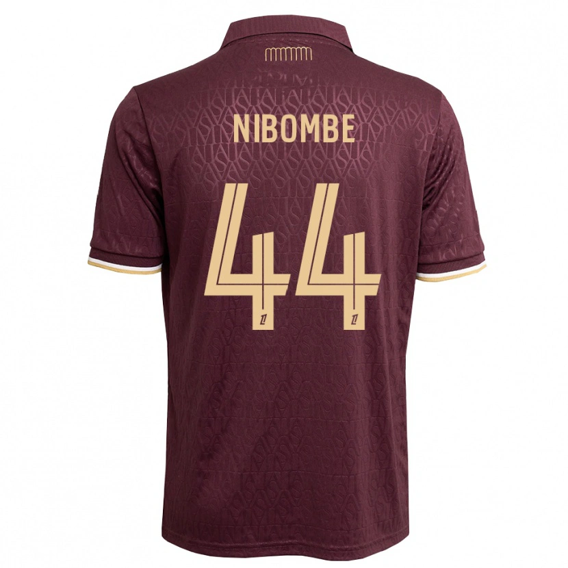 Danxen Niño Camiseta Samuel Nibombe #44 Rojo Marrón Arena 2ª Equipación 2026/27 La Camisa