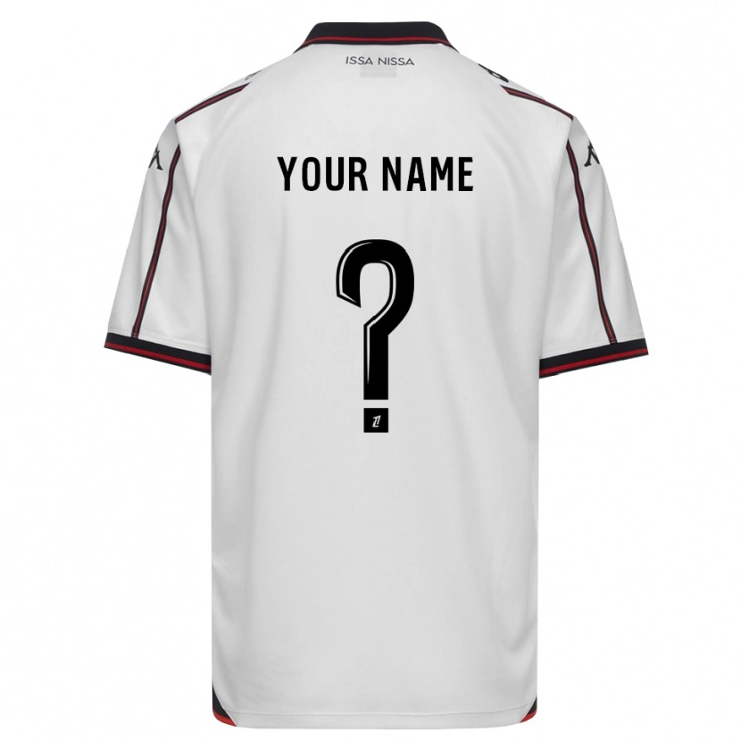 Danxen Niño Camiseta Su Nombre #0 Negro Blanco 2ª Equipación 2026/27 La Camisa