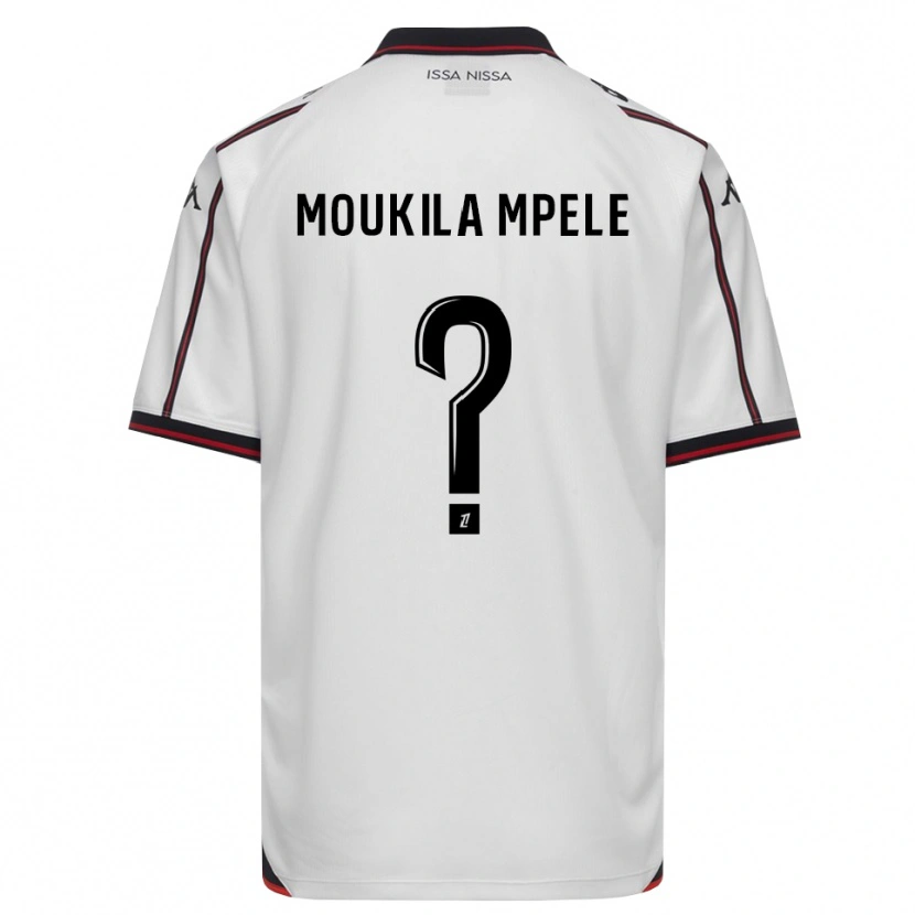 Danxen Niño Camiseta Beny Moukila Mpele #0 Negro Blanco 2ª Equipación 2026/27 La Camisa